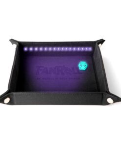 FanRoll Shadowlight Folding Blacklight Dice Tray Black FanRoll