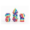 Fanroll Sharp Edge Silicone Dice Set Arcobaleno (7) Fanroll