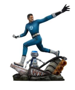 Fantastici 4 Primi Passi Mr. Fantastic e H.e.r.b.i.e. Statua 1/10 Iron Studios
