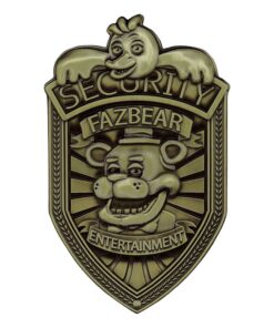 Five Nights At Freddy´s Replica Security Badge Antique Brass Edition FaNaTtik