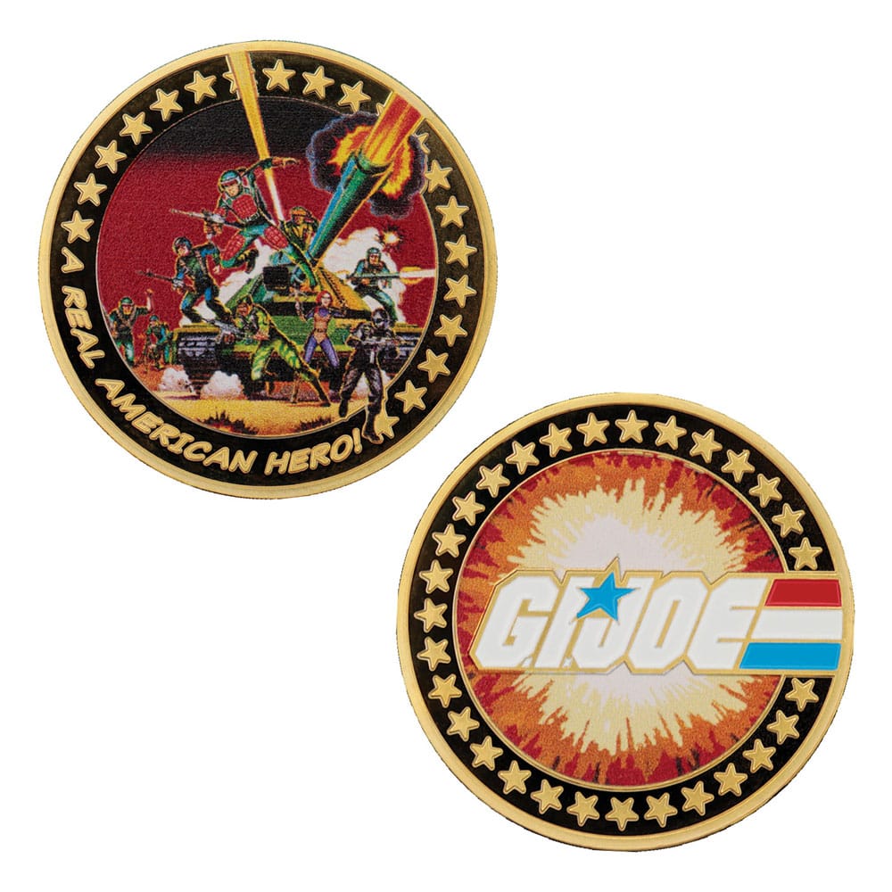 G.i. Joe Collectable Coin A Real American Hero 60th Anniversary 24k Gold Plated Edizione Limitata Fanattik