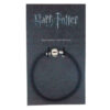 Harry Potter Black Leather Ciondolo Braccialetto The Carat Shop
