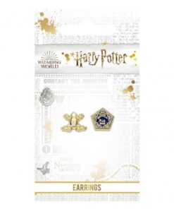 Harry Potter Orecchini a Bottone Placcati in oro Rana di Cioccolato Carat Shop
