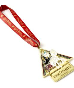 Harry Potter Tree Ornament Hogwarts In The Snow (Golden Tone) The Carat Shop