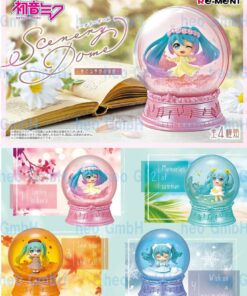 Hatsune Miku Mini Snowglobes Scenery Domes  Re-Ment