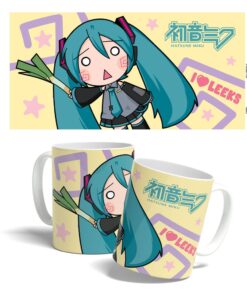 Hatsune Miku Tazza Miku Chibi Leek Girl 325 Ml Popbuddies