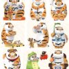 I Am Not Fat Tiger Roaring Love Series Mini Figures 9 Cm  Funism