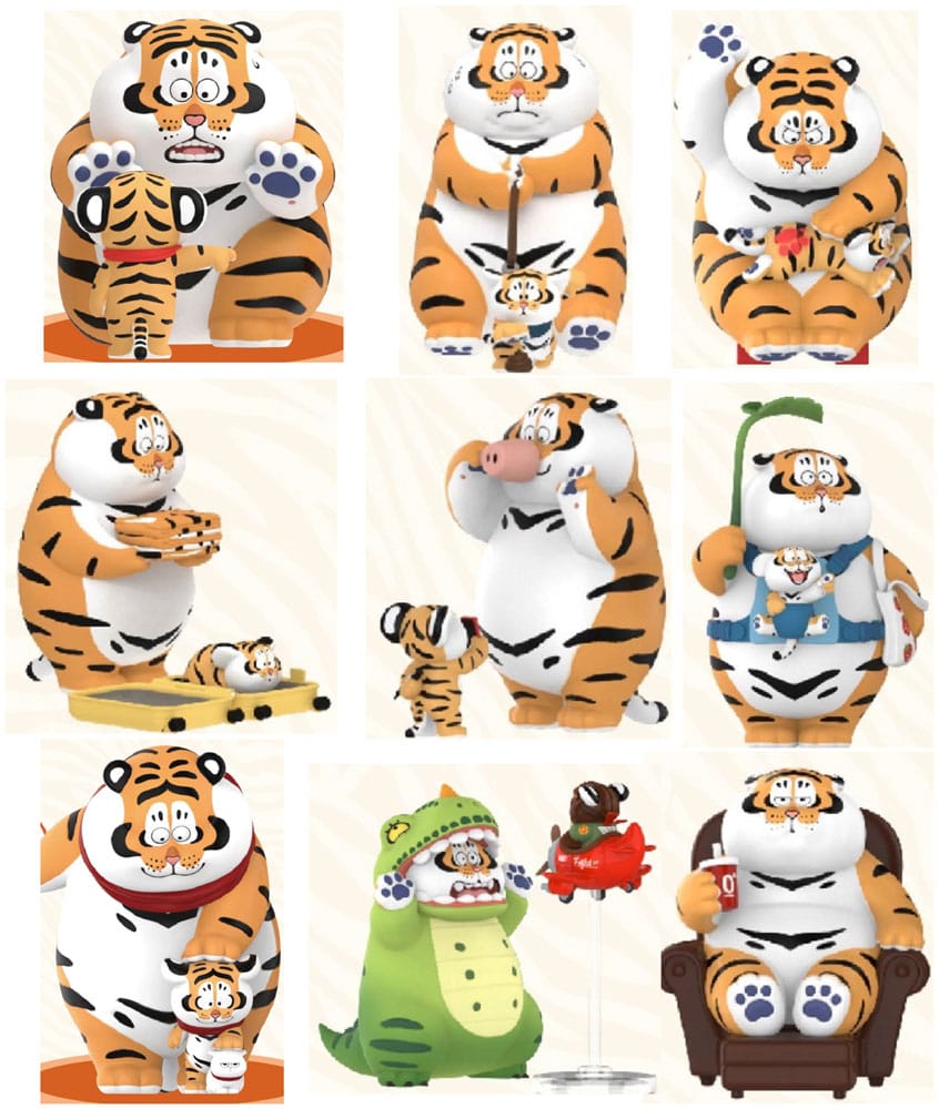 I Am Not Fat Tiger Roaring Love Series Mini Figures 9 Cm Funism