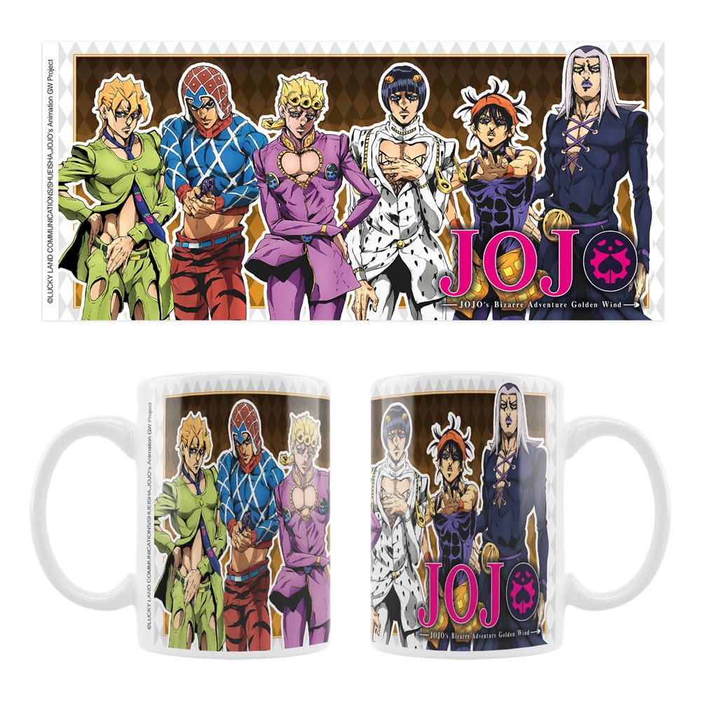 Jojo´s Bizarre Adventure Part 5: Golden Wind Ceramic Tazza Main Characters Sakami Merchandise