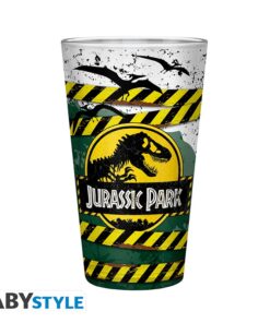 JURASSIC PARK - Large Glass - 400ml -Danger High Voltage -