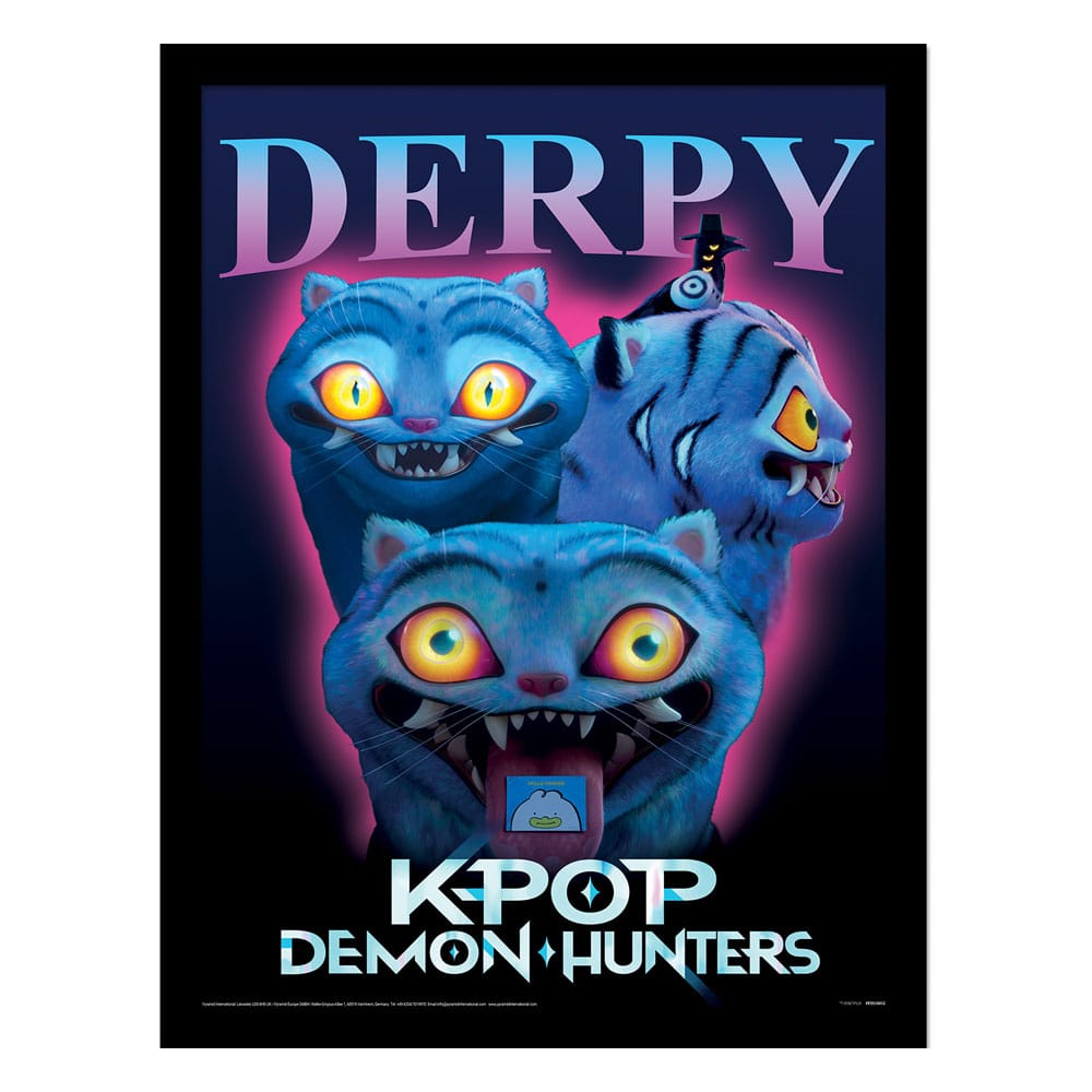 Kpop Demon Hunters Da Collezioneprint Framed Poster Derpy Pyramid International