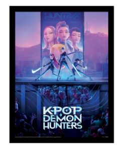 Kpop Demon Hunters Da Collezioneprint Framed Poster Movie Key Art Pyramid International