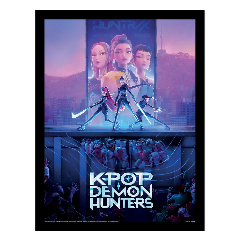 Kpop Demon Hunters Da Collezioneprint Framed Poster Movie Key Art Pyramid International