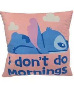 Lilo & Stitch Cuscino Stitch I Don't Do Mornings 40 Cm Konix