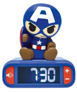 Marvel Avengers Captain America 3d Night Light Sveglia Lexibook