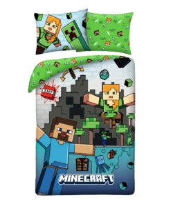 Minecraft Duvet Set Ver. 7 140 X 200 Cm / 70 X 90 Cm Halantex