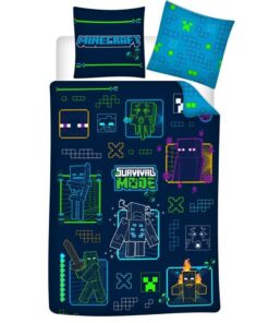 Minecraft Microfibre Copripiumino Letto 90cm Mojang Studios