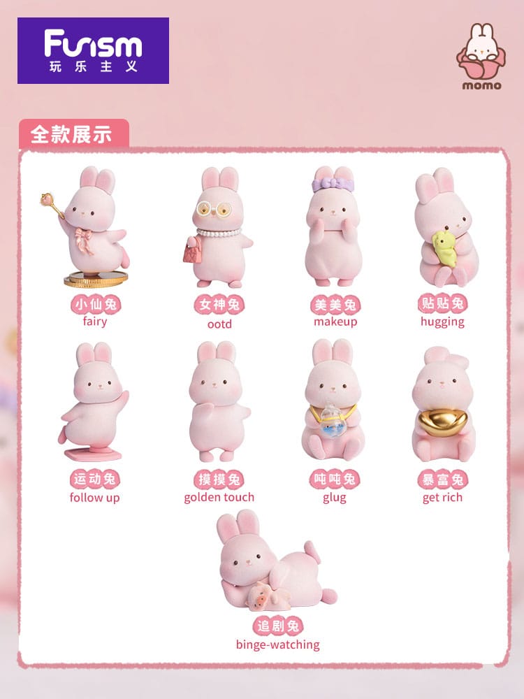 Momo Bunny Daily Series Mini Figures 9 Cm Funism
