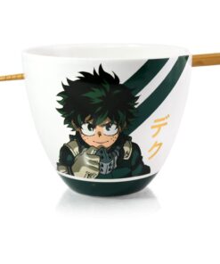 My Hero Academia Ramen Ciotola Con Bacchette Cinesi Izuku Midoriya 473 Ml Just Funky