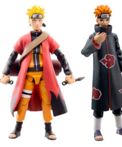 Naruto Shippuden Naruto vs Pain Sage Mode 25th Anniversary set figures 10cm Toynami