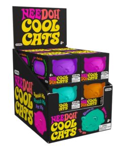 NeeDoh Squeeze Figures 11 Cm Cool Cats  Schylling