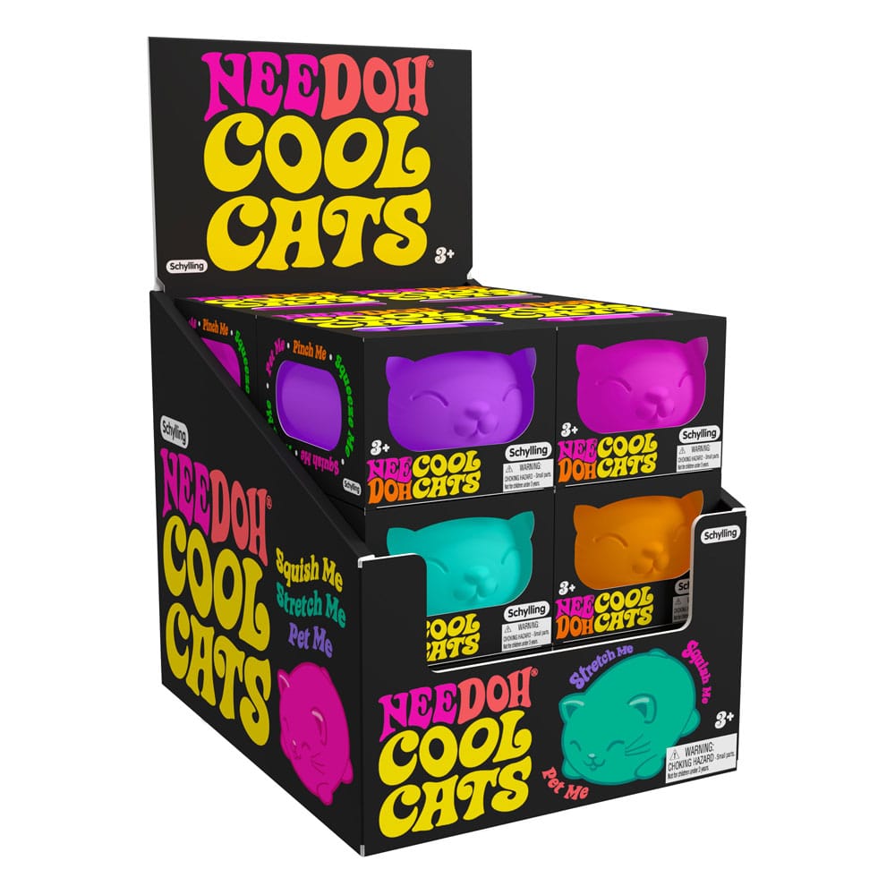NeeDoh Squeeze Figures 11 Cm Cool Cats Schylling