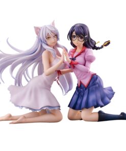 Nekomonogatari Monogatari Series Pvc Statuas Tsubasa Hanekawa Set 19 Cm Union Creative