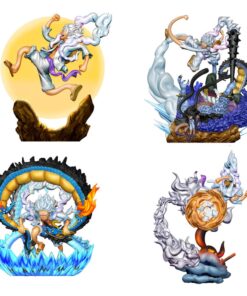 One Piece Logbox Re Birth Special Set 4 Statue Pvc Luffy Gear Fifth 9 Cm Megahouse