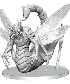 Pathfinder Deep Cuts Unpainted Miniature Derakni (locust Demon) Wizbambino