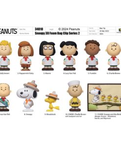 Peanuts 3d Pvc Bag Clips Snoopy Series 2  Con Figura Int.