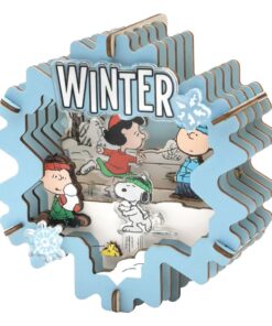 Peanuts Puremind Model Kit In Legno Theater Winter Wonderland Pantasy