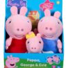 Peppa Pig Peluche Figures 3er Pack Character Options