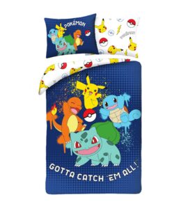Pokémon Duvet Set Ver. 10 140 X 200 Cm / 70 X 90 Cm Halantex