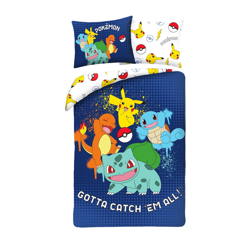 Pokémon Duvet Set Ver. 10 140 X 200 Cm / 70 X 90 Cm Halantex