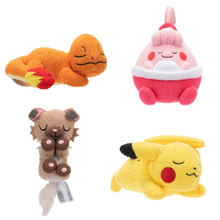 Pokémon Sleeping Peluche Figura Different Versions 12 Cm Jazwares