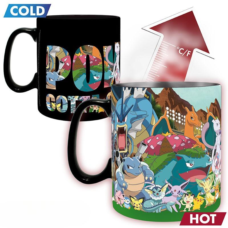 Pokemon - Tazza Heat Change - 460 Ml - "gotta Catch Em All" Carton