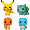 Pop Pack 4 Figures Pokemon Starters Esclusiva Funko