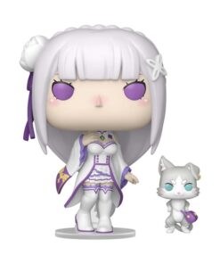 Re:zero Pop!&buddy Animation Vinile Figures Emilia W/puck 9 Cm Funko