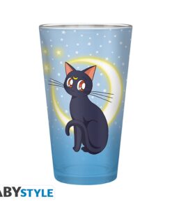 SAILOR MOON - Large Glass - 400ml - Luna & Artemis -