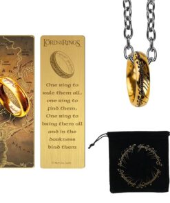 Set Unico Anello e Segnalibro in Metallo - Il Signore degli Anelli