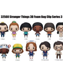 Stranger Things 3d Pvc Bag Clips Series 3  Con Figura Int.