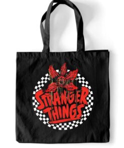 Stranger Things Borsa Portatutto Checkered Circle Heroes Inc