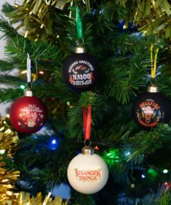 STRANGER THINGS XMAS DECORATIONS SET (4) Decorazioni Natalizie Grupo Erik