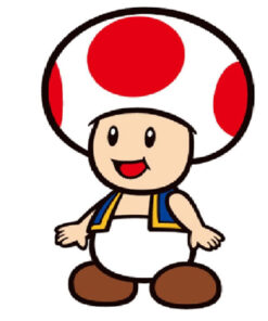 Super Mario Bros Toad 3d Cuscino Nintendo