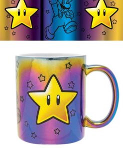 Super Mario Metallic Tazza star Power Pyramid International