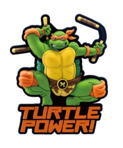 Tartarughe Ninja Soft Touch Magnet Micheangelo Con Figura Int.