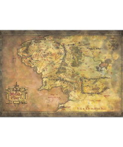 The Il Signore Degli Anelli Map Of Middle-earth Poster Erik