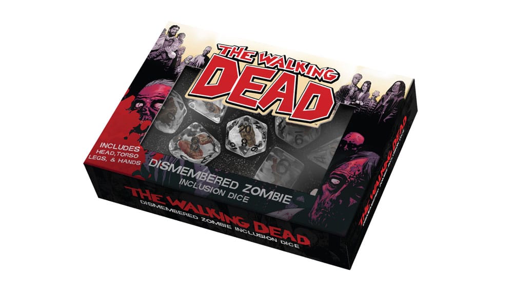 The Walking Dead Dice Set Dismembered Zombie FanRoll