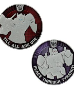 Transformers Generation 1 Collectable Coin G1 Autobots Vs Decepticons Edizione Limitata 4 Cm Fanattik