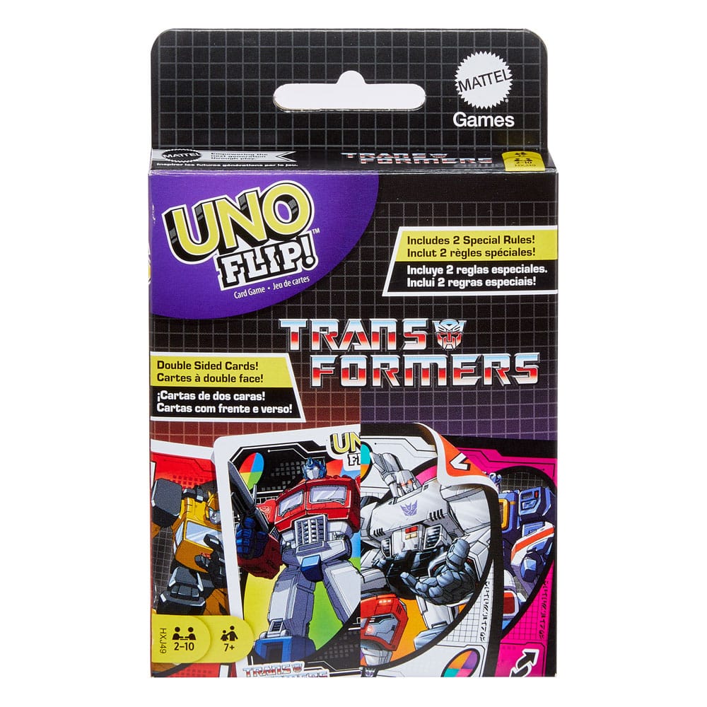 Transformers Uno Flip! Carte Gioco Mattel